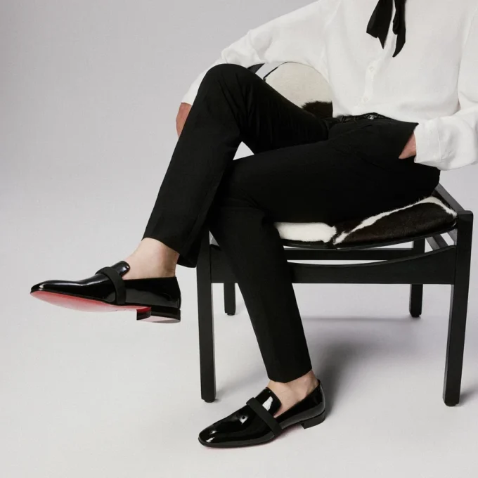 Dandydeco – Mocassini – Pelle di vitello verniciata – Nero – Uomo