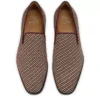 Danny Flex – Mocassini – Pelle di vitello e trama twill – Bianco e marrone – Uomo Danny Flex – Mocassini – Pelle di vitello e trama twill – Bianco e marrone – Uomo