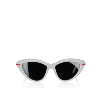 Diamond Kate Lb0031 – Occhiali da sole – Acetato – Bianco fumé – Donna