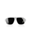 Diamond Roller Lb0032 – Occhiali da sole – Acetato – Bianco fumé