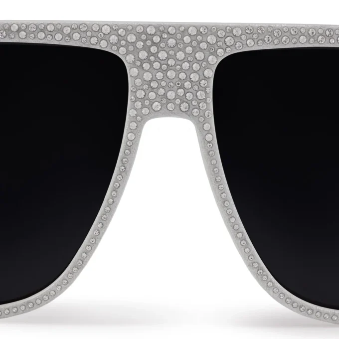 Diamond Roller Lb0032 – Occhiali da sole – Acetato – Bianco fumé