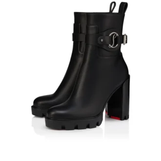 Dianouchette Lug – Stivali da 100 mm – Pelle di vitello cerata – Nero – Donna Dianouchette Lug – Stivali da 100 mm – Pelle di vitello cerata – Nero – Donna