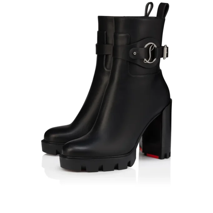 Dianouchette Lug – Stivali da 100 mm – Pelle di vitello cerata – Nero – Donna Dianouchette Lug – Stivali da 100 mm – Pelle di vitello cerata – Nero – Donna