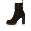 Dianouchette Lug – Stivali da 100 mm – Pelle di vitello rovesciata – Caffè – Donna