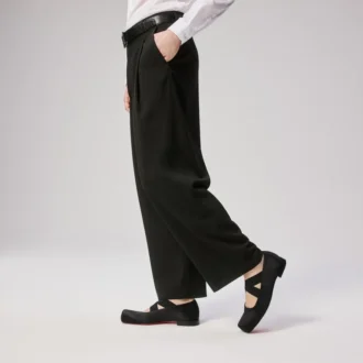 Diopic – Ballerine – Raso crepe – Nero – Uomo
