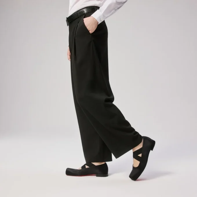 Diopic – Ballerine – Raso crepe – Nero – Uomo Diopic – Ballerine – Raso crepe – Nero – Uomo
