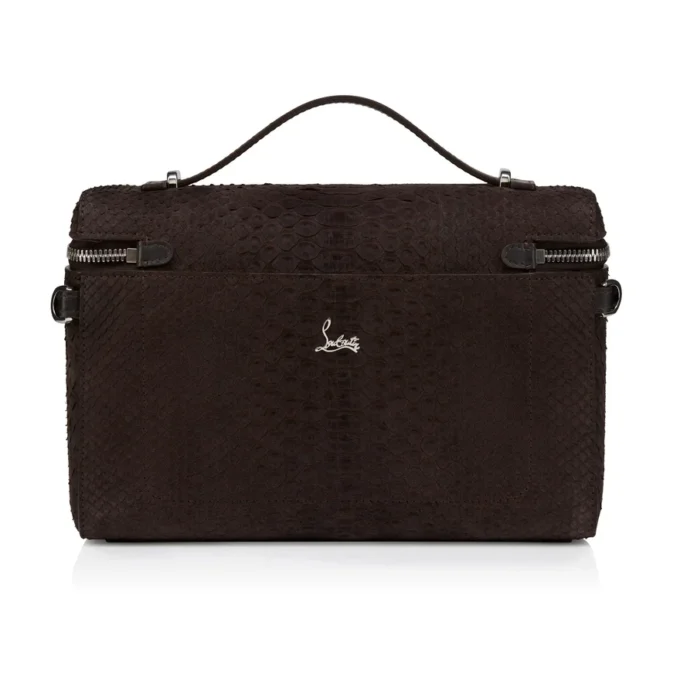 Djanis – Borsa a tracolla – Pelle di pitone – Caffè Djanis – Borsa a tracolla – Pelle di pitone – Caffè