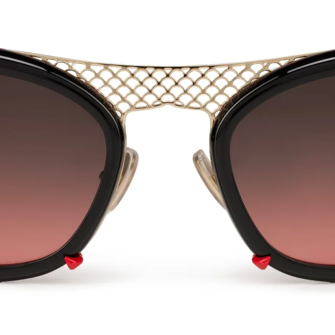 Dolly Lb0001 – Occhiali da sole – Metallo – Nero fumé