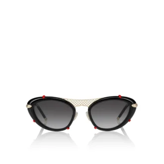 Dolly Lb0001 – Occhiali da sole – Metallo – Nero lucido