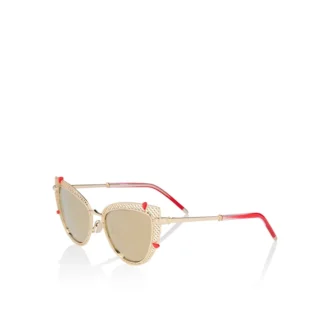 Dolly Lb0002 – Occhiali da sole – Metallo – Oro fumé
