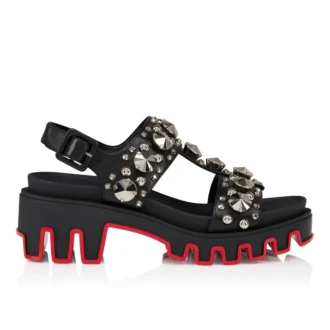 Duni Extazza – Sandali – Pelle di agnello nappa – Nero – Donna