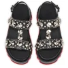 Duni Extazza – Sandali – Pelle di agnello nappa – Nero – Donna