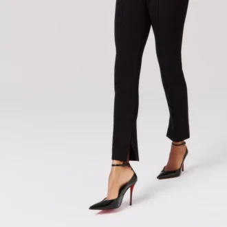 Erozee – Décolleté con cinturini da 100 mm – Pelle di vitello verniciata – Nero – Donna