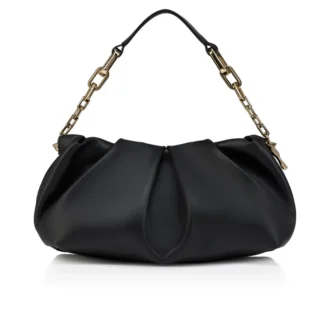 Eva – Borsa a tracolla – Pelle di agnello nappa – Nero