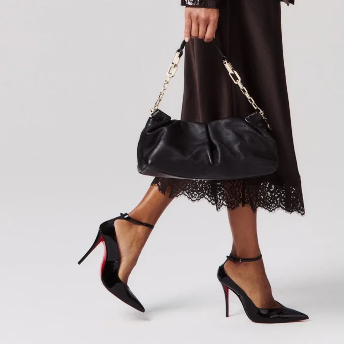 Eva – Borsa a tracolla – Pelle di agnello nappa – Nero Eva – Borsa a tracolla – Pelle di agnello nappa – Nero