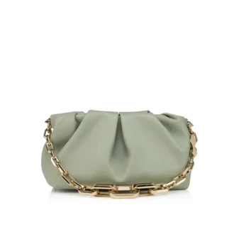 Eva Small – Borsa a tracolla – Pelle di agnello nappa – Haiiro