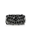 Eva Small – Borsa a tracolla – Veau Velours e strass a forma di diamante – Nero Eva Small – Borsa a tracolla – Veau Velours e strass a forma di diamante – Nero
