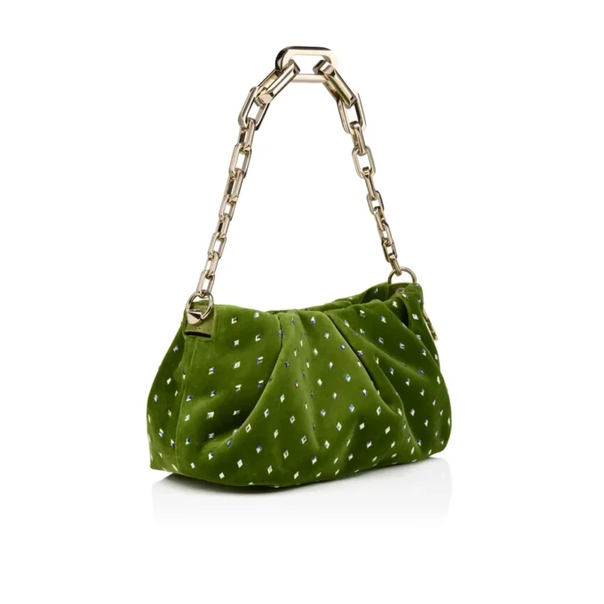 Eva Small – Borsa a tracolla – Velluto e strass – Haiiro Eva Small – Borsa a tracolla – Velluto e strass – Haiiro