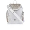 Explorafunk – Zaino – Pelle di vitello, glitter e pelle scamosciata – Bianco Explorafunk – Zaino – Pelle di vitello, glitter e pelle scamosciata – Bianco