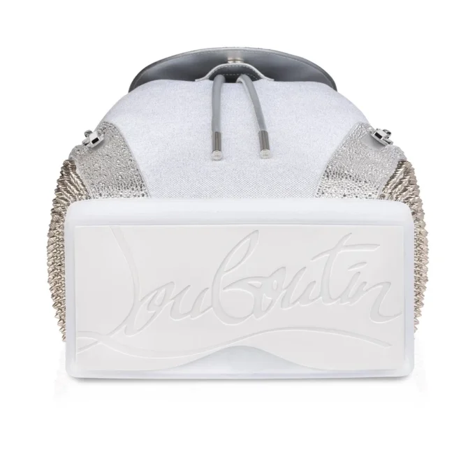Explorafunk – Zaino – Pelle di vitello, glitter e pelle scamosciata – Bianco Explorafunk – Zaino – Pelle di vitello, glitter e pelle scamosciata – Bianco
