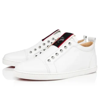 F.A.V Fique a Vontade – Sneakers slip-on – Pelle di vitello – Bianco – Uomo