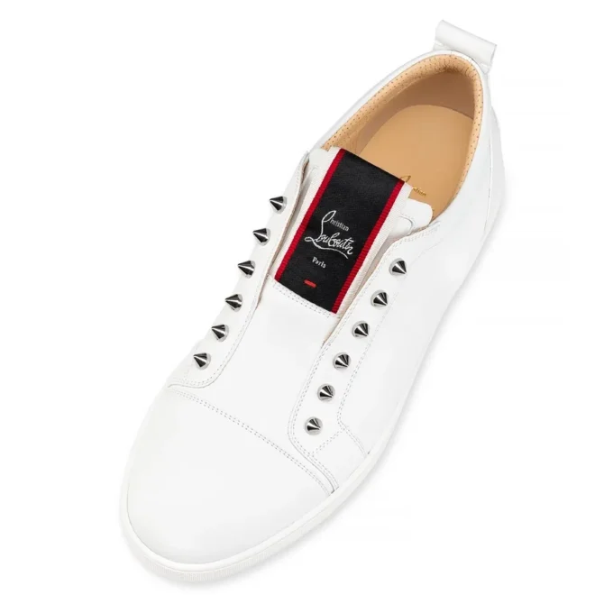 F.A.V Fique a Vontade – Sneakers slip-on – Pelle di vitello – Bianco – Uomo