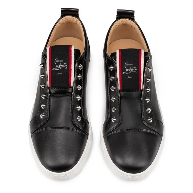 F.A.V Fique a Vontade – Sneakers slip-on – Pelle di vitello – Nero – Uomo