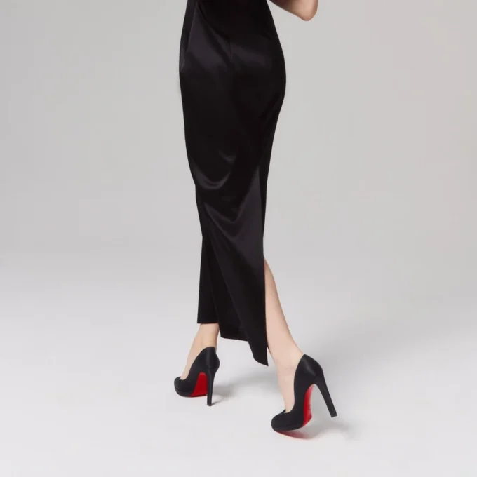Fannylove Alta – Décolleté 120 mm – Raso crepe – Nero – Donna Fannylove Alta – Décolleté 120 mm – Raso crepe – Nero – Donna