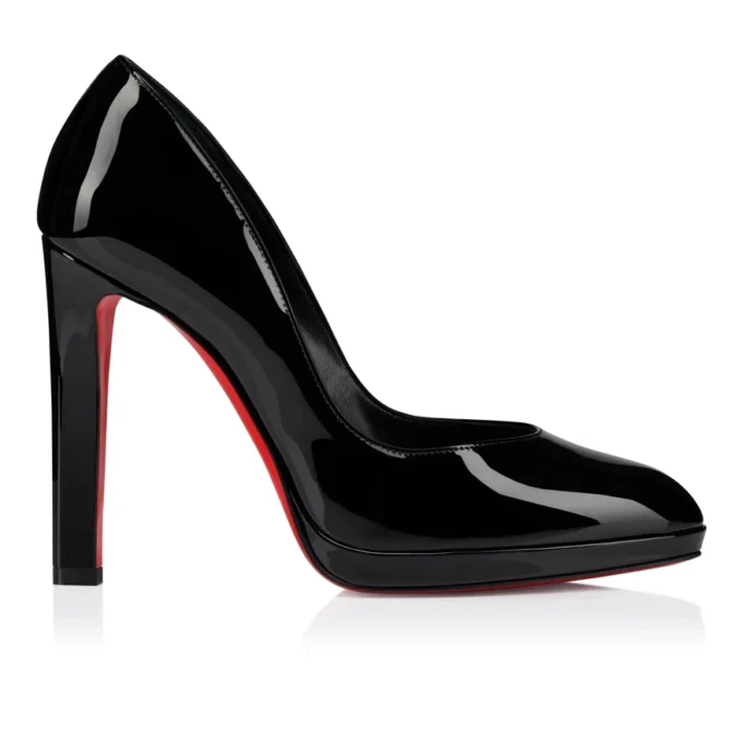 Fannylove Alta – Décolleté da 120 mm – Pelle di vitello verniciata – Nero – Donna