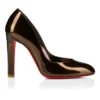 Fannylove – Décolleté da 100 mm – Pelle di vitello laminata – Bronzo – Donna Fannylove – Décolleté da 100 mm – Pelle di vitello laminata – Bronzo – Donna