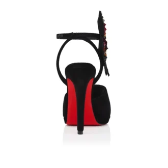 Farfa Luna – Sandali con cinturini da 120 mm – Velluto – Nero – Donna Farfa Luna – Sandali con cinturini da 120 mm – Velluto – Nero – Donna