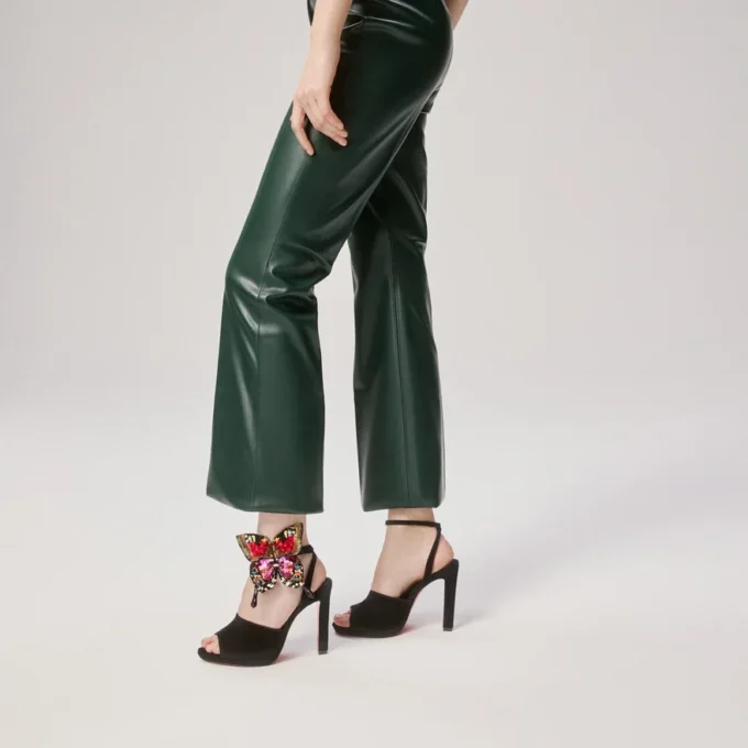 Farfa Luna – Sandali con cinturini da 120 mm – Velluto – Nero – Donna Farfa Luna – Sandali con cinturini da 120 mm – Velluto – Nero – Donna