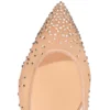 Follies Strass – Ballerine – Rete, pelle di vitello scamosciata e strass – Seta leggera – Donna