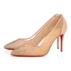 Follies Strass – Décolleté 85 mm – Rete e pelle scamosciata – Seta chiara – Donna Follies Strass – Décolleté 85 mm – Rete e pelle scamosciata – Seta chiara – Donna