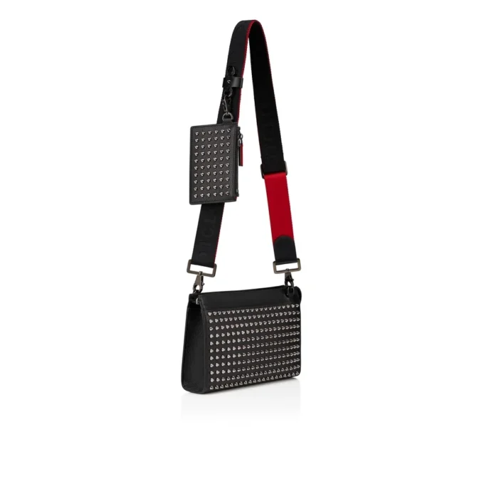 Funky – Borsa a tracolla – Pelle di vitello martellata e borchie – Nero Funky – Borsa a tracolla – Pelle di vitello martellata e borchie – Nero