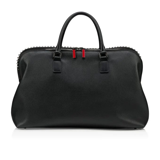 Funky – Borsa da viaggio – Pelle di vitello martellata e borchie – Nero Funky – Borsa da viaggio – Pelle di vitello martellata e borchie – Nero