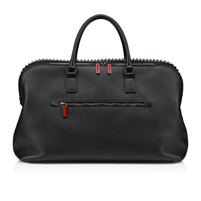 Funky – Borsa da viaggio – Pelle di vitello martellata e borchie – Nero Funky – Borsa da viaggio – Pelle di vitello martellata e borchie – Nero