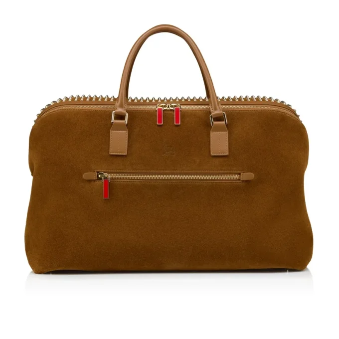 Funky – Borsa da viaggio – Pelle di vitello rovesciata e borchie – Rhea Funky – Borsa da viaggio – Pelle di vitello rovesciata e borchie – Rhea