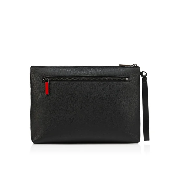 Funky – Pochette – Pelle di vitello martellata e borchie – Nero Funky – Pochette – Pelle di vitello martellata e borchie – Nero