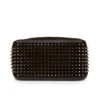 Funky – Pochette – Pelle di vitello rovesciata e borchie – Caffè Funky – Pochette – Pelle di vitello rovesciata e borchie – Caffè