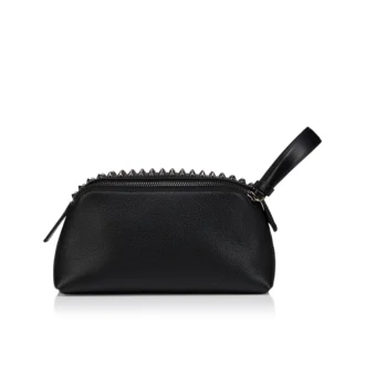 Funky – Pouch – Pelle di vitello e borchie – Nero
