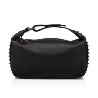 Funky – Pouch – Pelle di vitello e borchie – Nero