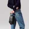 Funky – Pouch – Pelle di vitello e borchie – Nero Funky – Pouch – Pelle di vitello e borchie – Nero