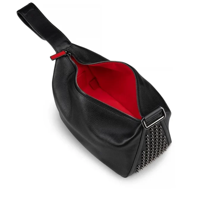 Funky – Pouch – Pelle di vitello e borchie – Nero Funky – Pouch – Pelle di vitello e borchie – Nero