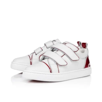 Funnyto Scratch – Sneakers – Pelle di vitello e pelle di vitello verniciata Psychic – Bianco – Bambini
