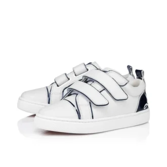 Funnyto Scratch – Sneakers – Pelle di vitello verniciata – Bianco – Bambini