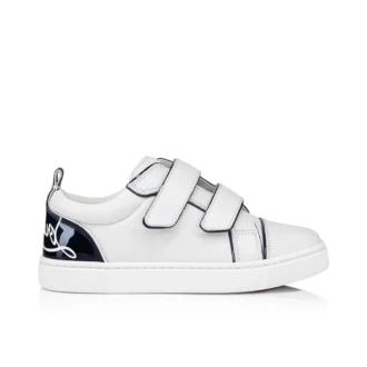 Funnyto Scratch – Sneakers – Pelle di vitello verniciata – Bianco – Bambini