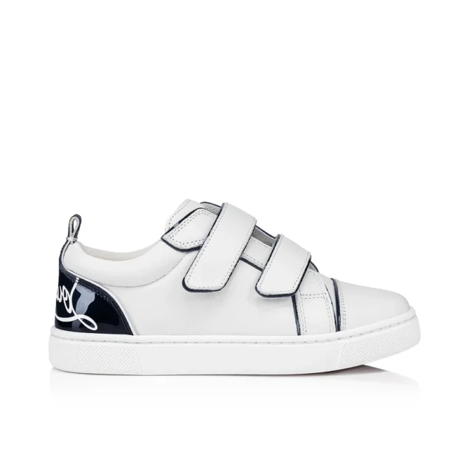 Funnyto Scratch – Sneakers – Pelle di vitello verniciata – Bianco – Bambini