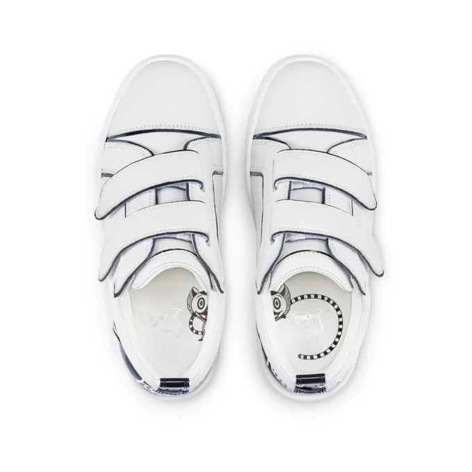 Funnyto Scratch – Sneakers – Pelle di vitello verniciata – Bianco – Bambini