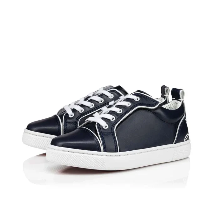 Funnyto – Sneakers basse – Pelle di vitello – Blu navy – Bambini Funnyto – Sneakers basse – Pelle di vitello – Blu navy – Bambini